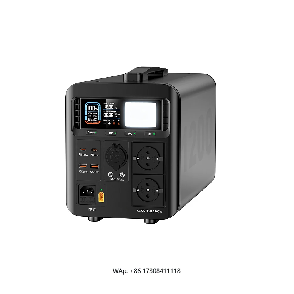 

1200 watt premium long warranty solar power station for portable power supply