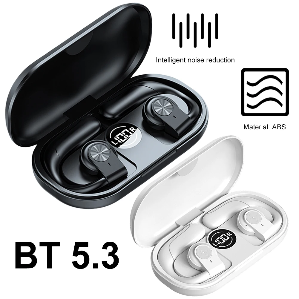 GT03 Wireless Headphones Waterproof Earphones Digital Display Gaming Headsets Heavy Bass Music Noise Reduction Bluetooth Earbuds