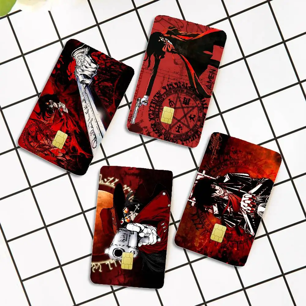Anime H-Hellsing Anmie Sticker Film Skin Cover For Credit Card Debit Bank Card Front