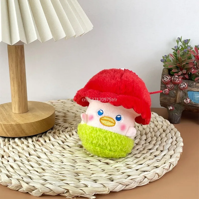 Cartoon Mushroom Plush Toy Keychain Cartoon Mushroom Soft Stuffed Doll Pendant Car Key Ring Backpack Bag Decor Kid Gift 2025