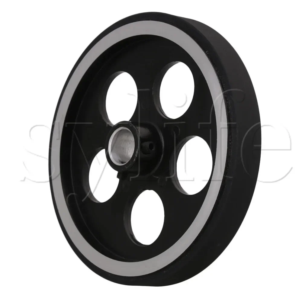 300x12mm Industrial Aluminum Rubber Measuring Rotary Encoder Meter Wheel