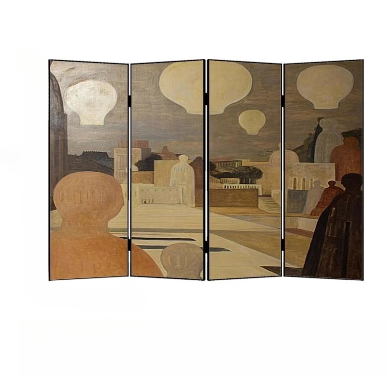 

Medieval Nanyang style screen partition living room entrance sofa background wall office hotel French movable folding screen