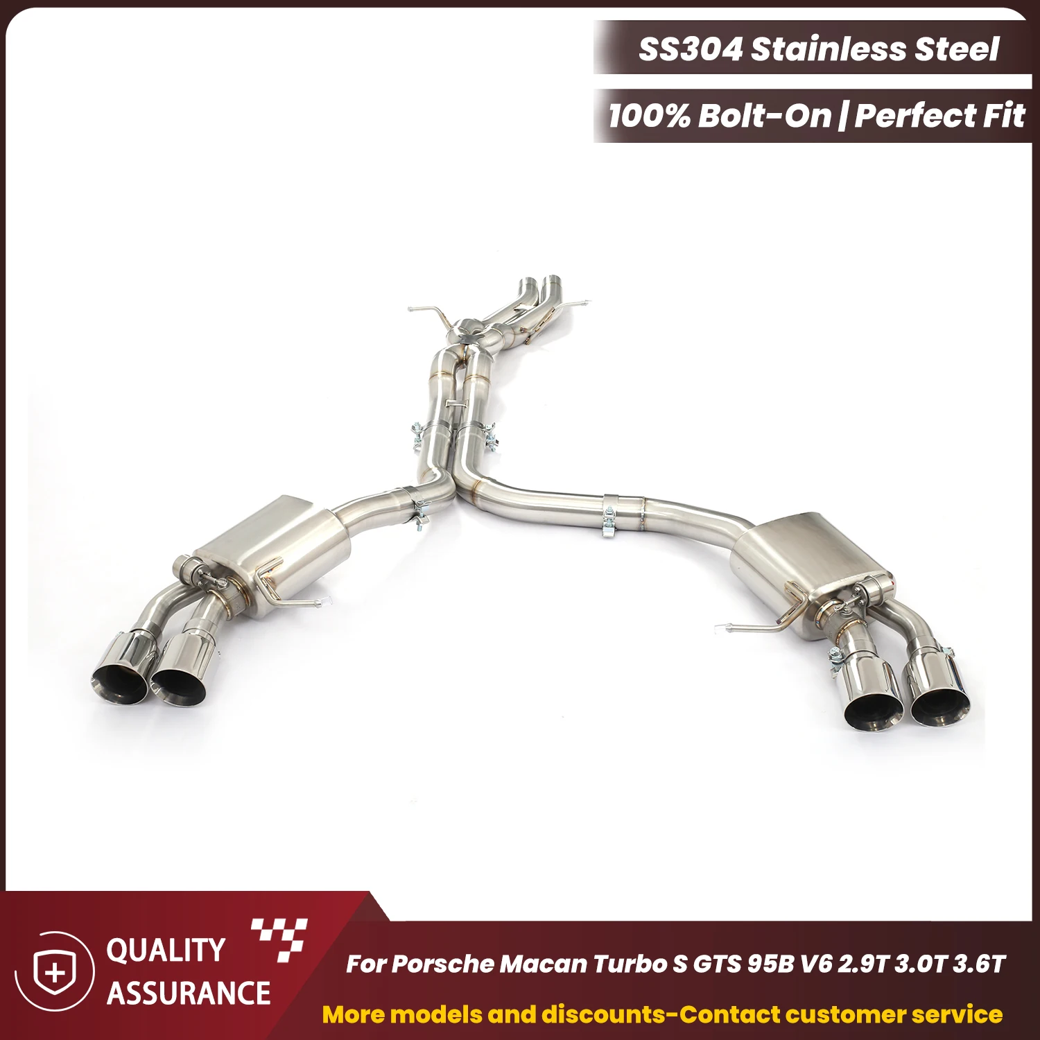 

ECCF Sporty Pneumatic Valve Catback Exhaust for Porsche Macan Turbo S GTS 95B V6 2.9T 3.0T 3.6T Performance Upgrade
