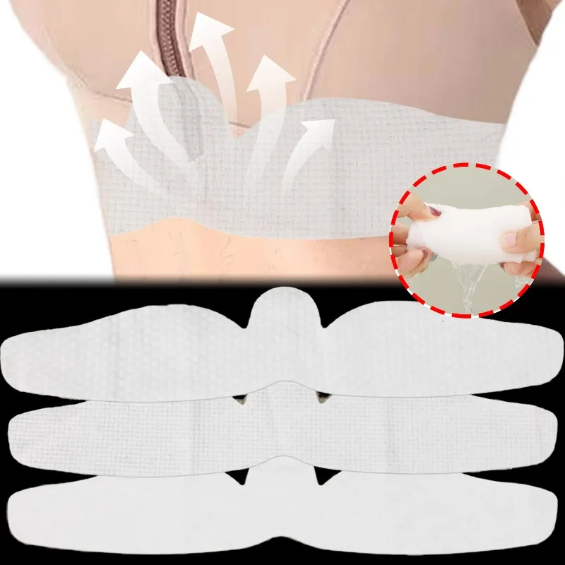 1/5pcs Disposable Sweat Absorbing Pads Chest Disposable Nonwoven Sweat Absorbing Patch Sports Breathable Underwear Pads Women