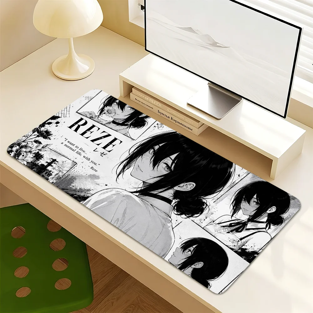 Reze C-Chainsaw M-Man Mouse Pad Non-slip Thickened MousePad Student Cushion Large Writing Gaming Lockedge Office