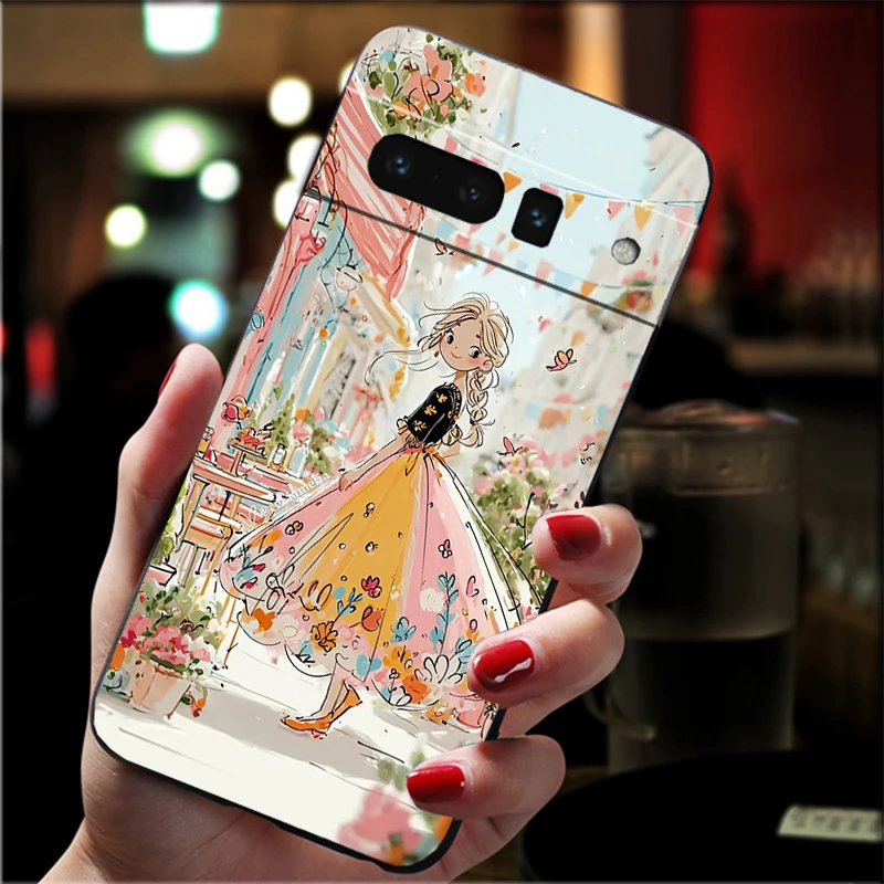 

Lovely Girl Carcasa Funda Phone Case For Google Pixel 10 9 Pro XL 9A 8 7 6 Pro Pixel 8A 7A 6A Pixel 8 7 6 5 Case
