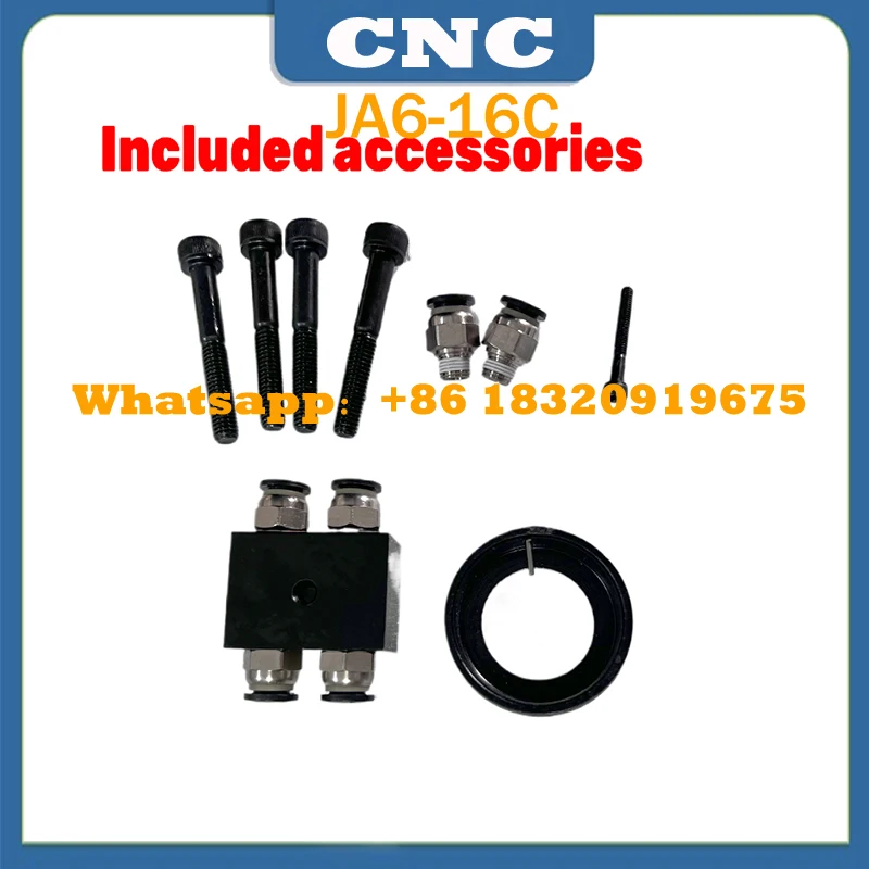 16C Collet chuck JA6-16C Rotary Pneumatic Lathe with collets Hollow air chuck inside the outer clip collet clip For CNC lathe