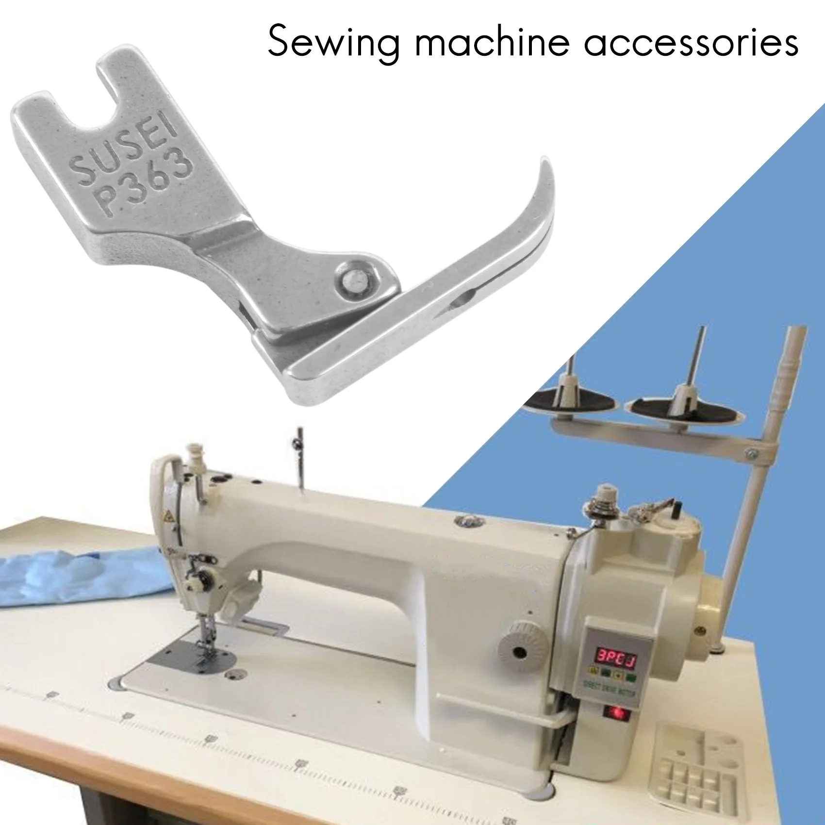 

ABLK Simple steel Sewing Machine Presser Foot Narrow Zipper Presser Foot for Industry Sewing Machine Attachment Part Supplies