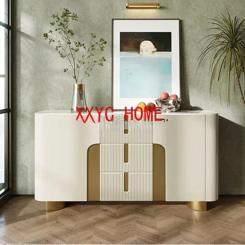 Modern Minimalist Sideboard Buffet Slate Cupboard Entrance Hall Console Table Kitchen Coffee Tables Aparador Kitchen Furniture