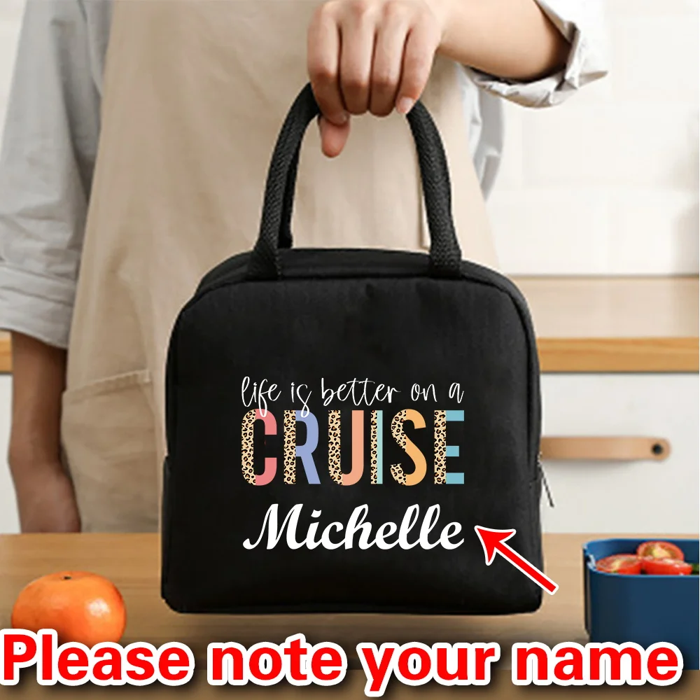 شخصية مخصصة الغذاء حقيبة عزل حقيبة الغداء للجنسين المحمولة تخزين المواد الغذائية حقيبة الغداء الطالب