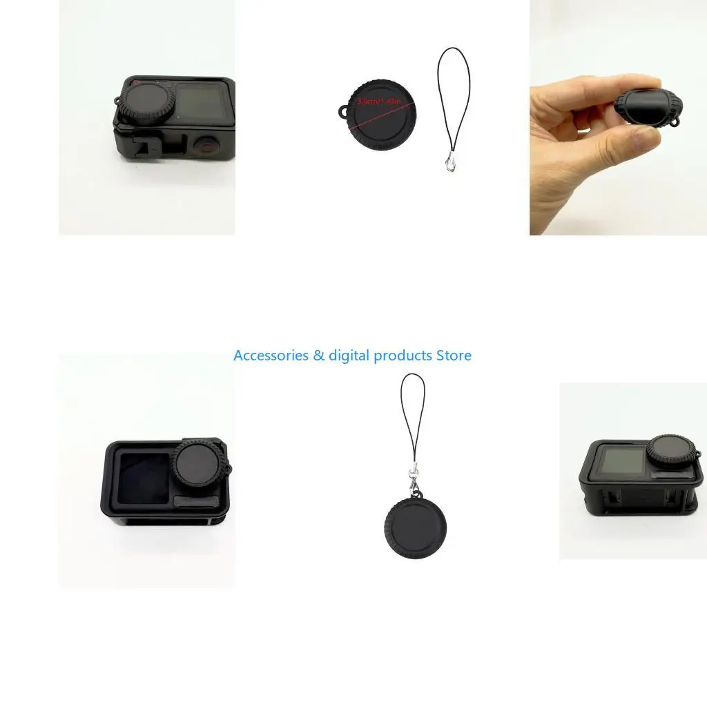 77JD TPU Lens Protectors for Action 5 Extreme Conditions AntiShock Camera Accessory - zdjęcie 1