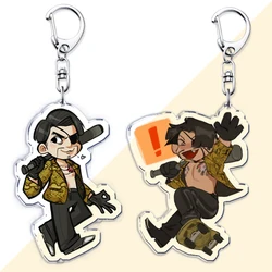 Cool Japanese Game Yakuza Kiryu Dragon Keychains for Accessories Bag Goro Majima Kiryu Ryu Ga Gotoku Keyrings Jewelry Fans Gifts