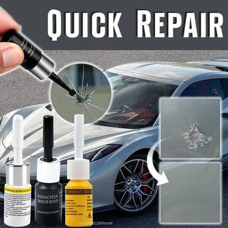 

Auto Glass Scratch Repair Fluid Kit Diy Car Windshield Repair Resin Kit Glass Curing Adhesive Nano Scratch Crack Repair Tool