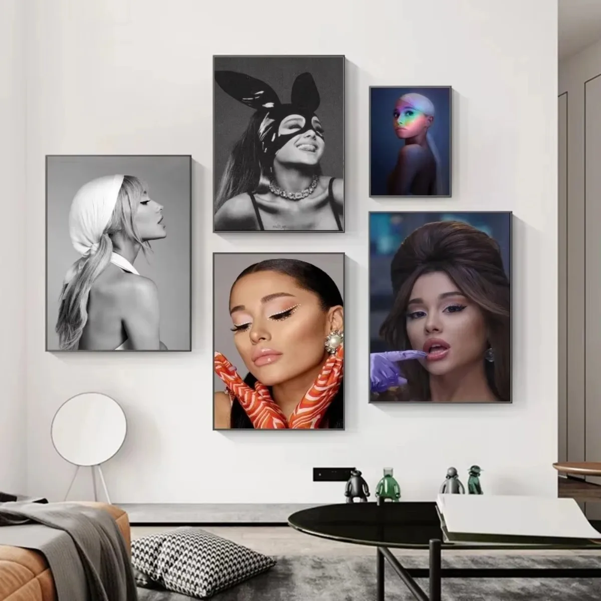 Music Art Poster Ariana Grande Poster Retro Print Poster Paper Sticker Home Living Room Bar Wall Decor