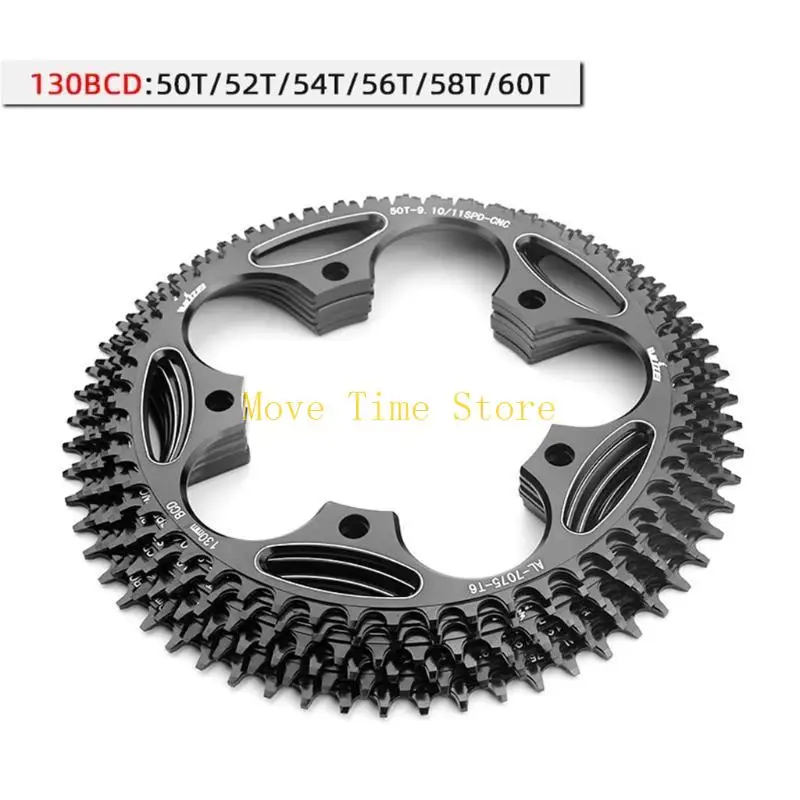 92ME 130BCD 50/52/54/56/58/60T Round Narrow Wide MTB Road Bike Chainwheel Chainring view 3