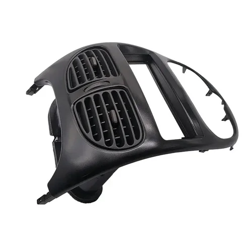 Imagen 2 del producto Para Peugeot 206 y Citroën C2, panel negro del salpicadero, salida de aire del aire acondicionado, aspas del ventilador del panel del aire acondicionado.