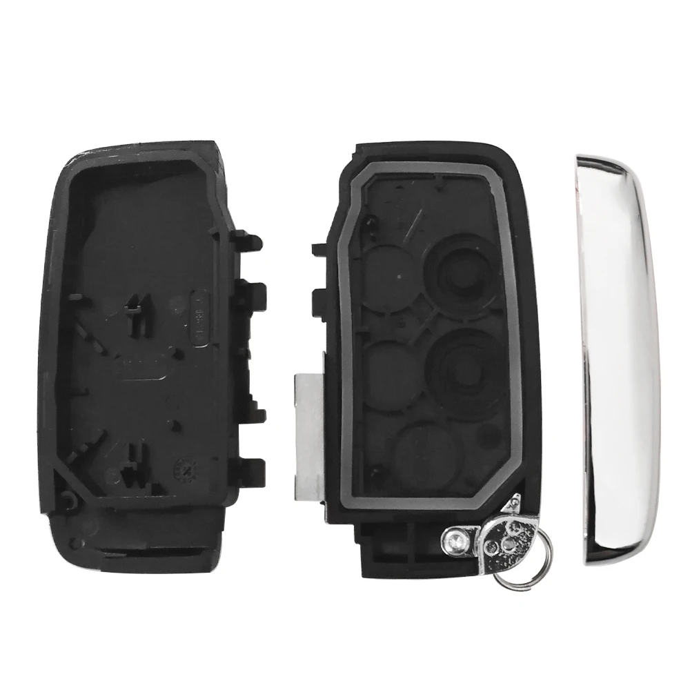 XNRKEY 2 Button Car Key  or Key Shell for Land Rover Discovery 5 LR 4 for Range Rover Autobiography Velar Sport Vogue ABS Chrome