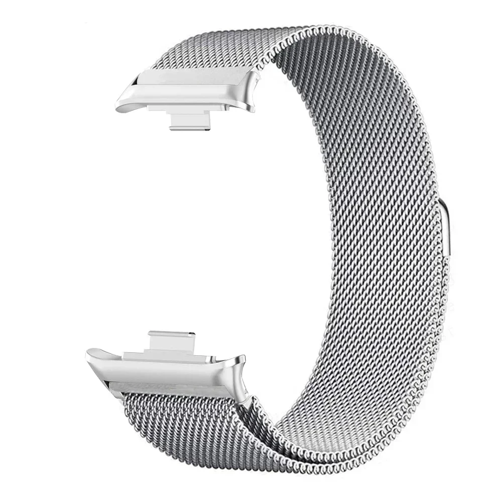 Magnetic Loop Band For Xiaomi Mi Band 9 Pro 8 Pro Stainless Steel Bracelet Watchband For Redmi Watch 4 5 Metal Strap Accessories