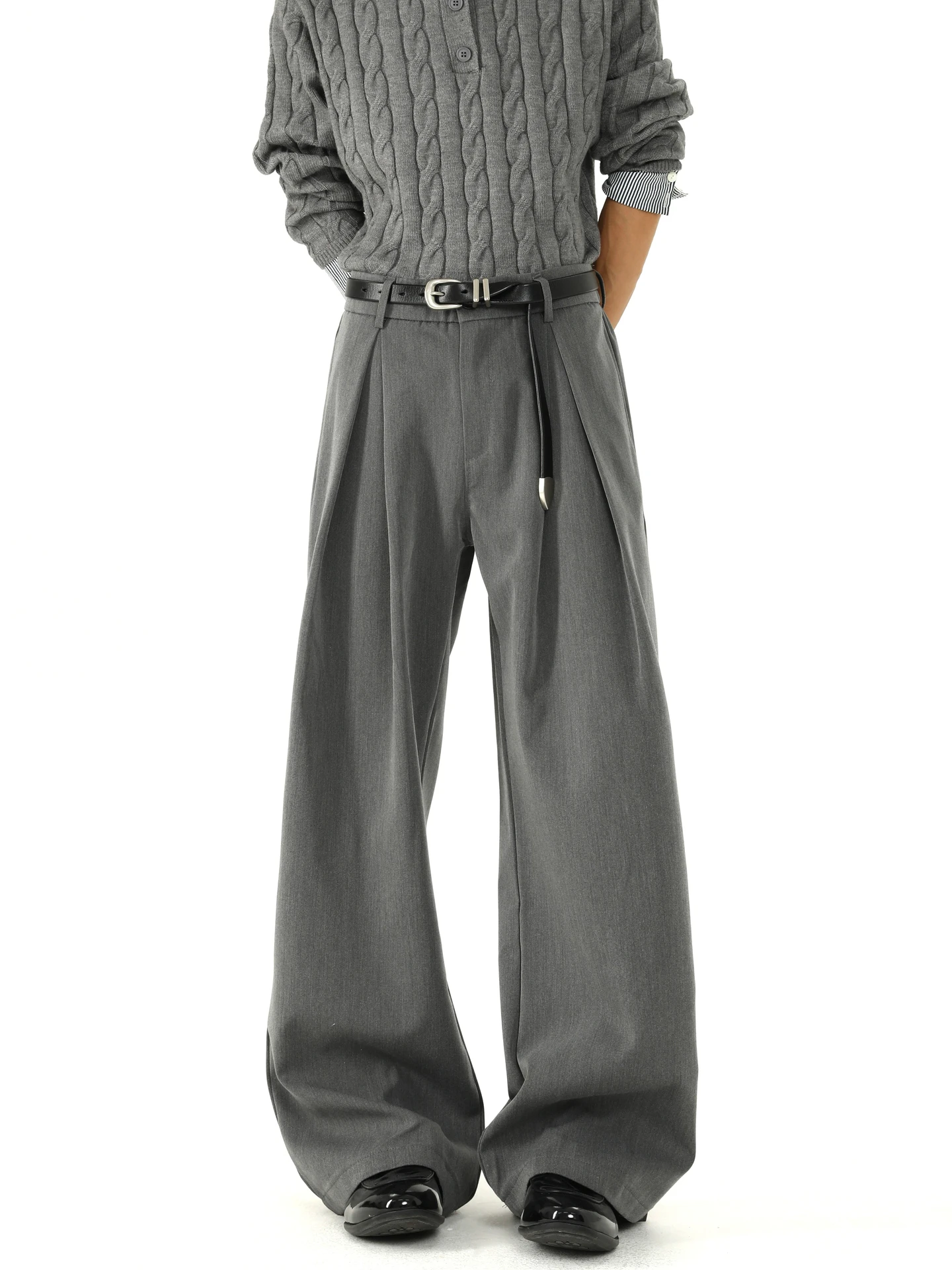 

Модные американские высококачественные прямые свободные брюки-палаццо для мужчин, универсальные повседневные длинные брюки для молодежи, осенняя коллекция