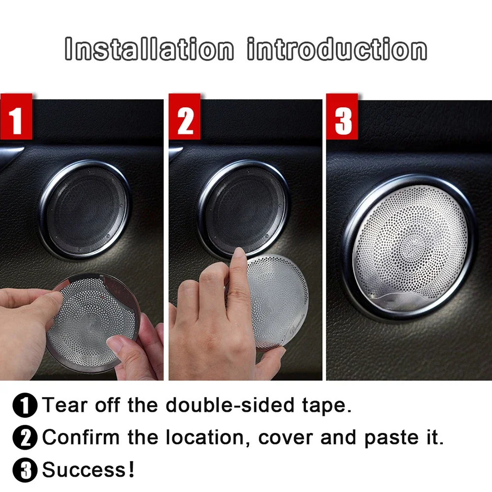 Car Audio Speaker Cover Trim Car Door Horn Cover Trim Car Accessories Interior for Mercedes Benz E/C/GLC Class W213 W205 X253