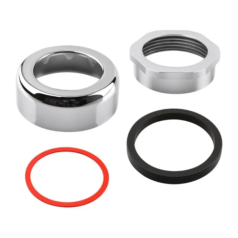 Y1UD Bathroom Plumbing Repair Coupling with Size Chart Guided Component, Flush Valves Spud Cover, Retaining Nut and Sealing