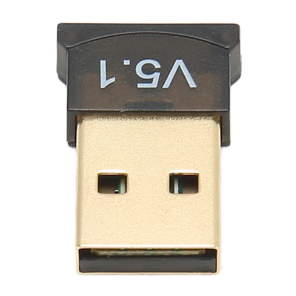 Universal ABS USB BT Adapter Plug and Play Portable Bluetooth Adapter Wide Coverage Black BT Dongle Windows System