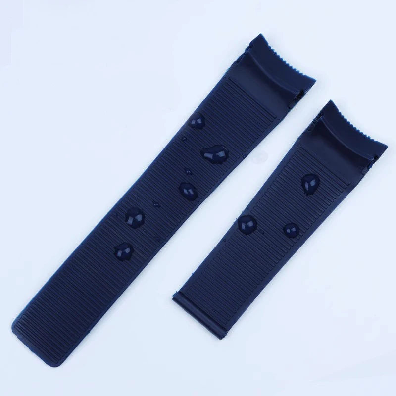 Rubber Watch Band 24mm For TAG HEUER GRAND CARRERA AQUARACER Watch Accessories Stripe Strap Silicone Watch Bracelet chain