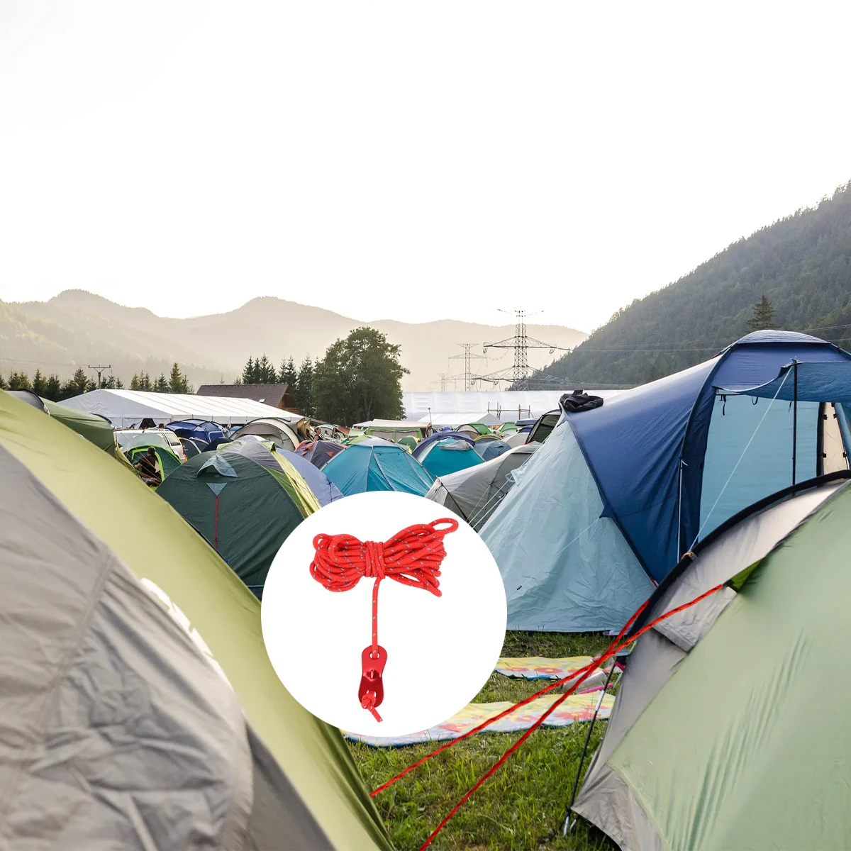 

6pcs 4M Tent Reflective Ropes Nylon Strong Flexible Safe Dark Camping Accessories Guy Line Rope Outdoor Hiking