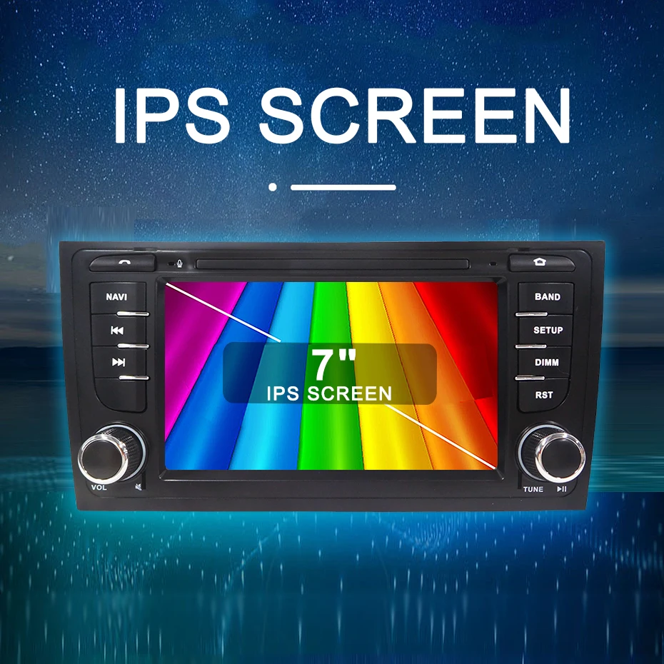 Android 15 Auto-Autoradio mit Wireless CarPlay Stereo für Audi A6 1997-2005, Bluetooth, 2-Din-Autoradio, Multimedia-Player, Navigation, Bildschirm, GPS, WLAN, 4G LTE – Detail 6