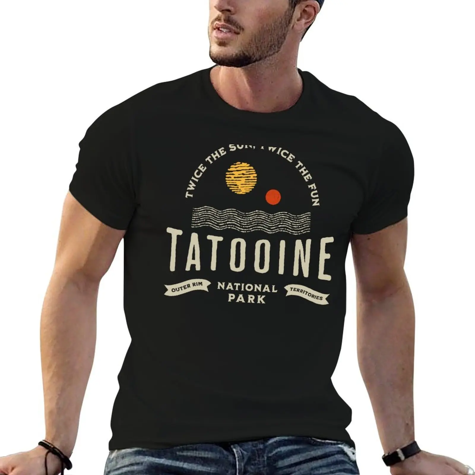 

Tatooine National Park - Twice the Fun, Twice the Fun! T-Shirt essential t shirt t shirt man casual T-Shirt