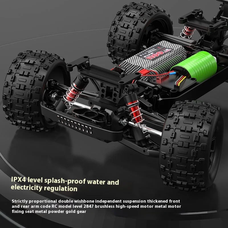 1:16 RC 오프로드 4x4 RC 트럭, 브러시리스 스피드 리모컨 자동차, 소년 장난감, 2.4Ghz, 40 KM/H, 70 KM/H