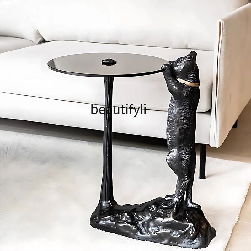 

Creative wabi-sabi wind coffee table fiberglass art sculpture bedroom living room home tea table