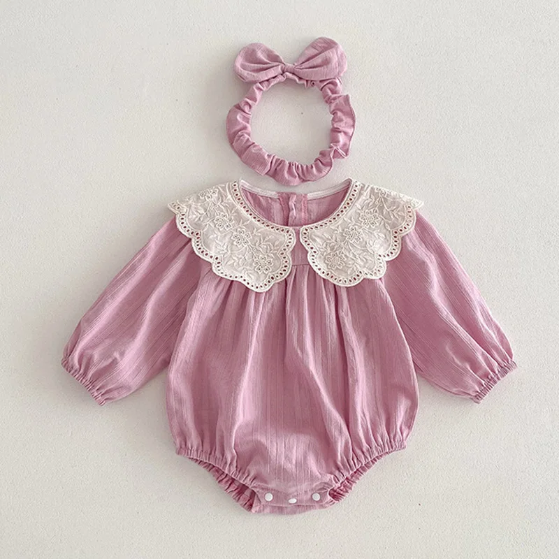2024 New Autumn 1-5Yrs Girl Party Dress Baby Girl Romper Long Sleeved Cotton Splicing Kids Princess Dresses Sister Clothes