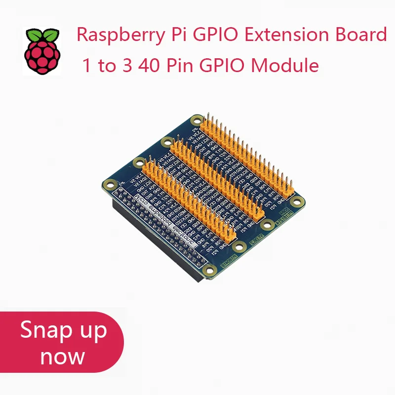 บอร์ดต่อขยาย Raspberry Pi GPIO 1ถึง3โมดูล GPIO 40พินสำหรับ3B 4B ราสเบอร์รี่ Pi + 3B ศูนย์2 W บานาน