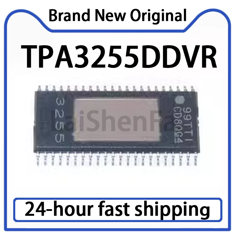 1PCS New TPA3255DDVR Silk Screen 3255 HTSSOP44 D-class Audio Amplifier Chip Original Genuine  in Stock