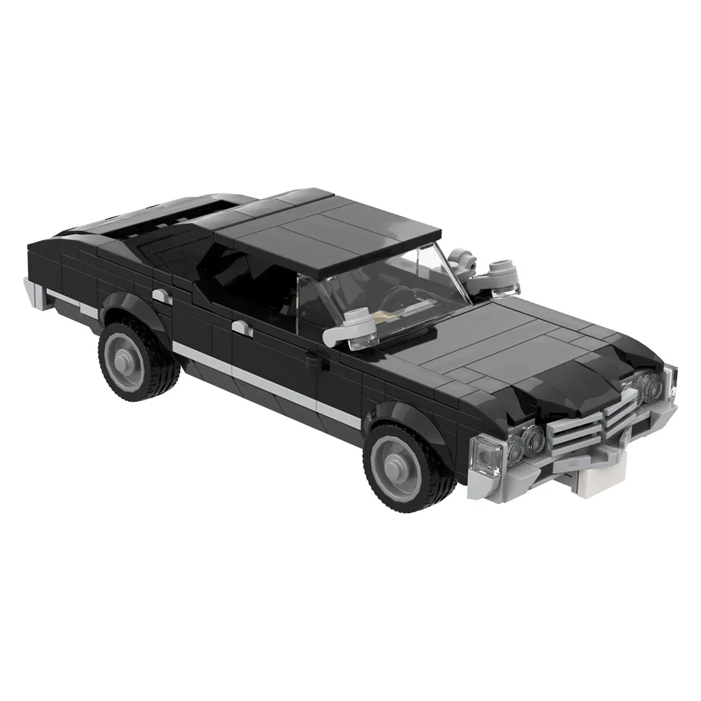 MOC-coche de carreras de carretera sobrenatural 1967, bloques de construcción de coche Impala IMSA 1975 1:8, bloques de modelismo, juguete ensamblado DIY para regalo de niños