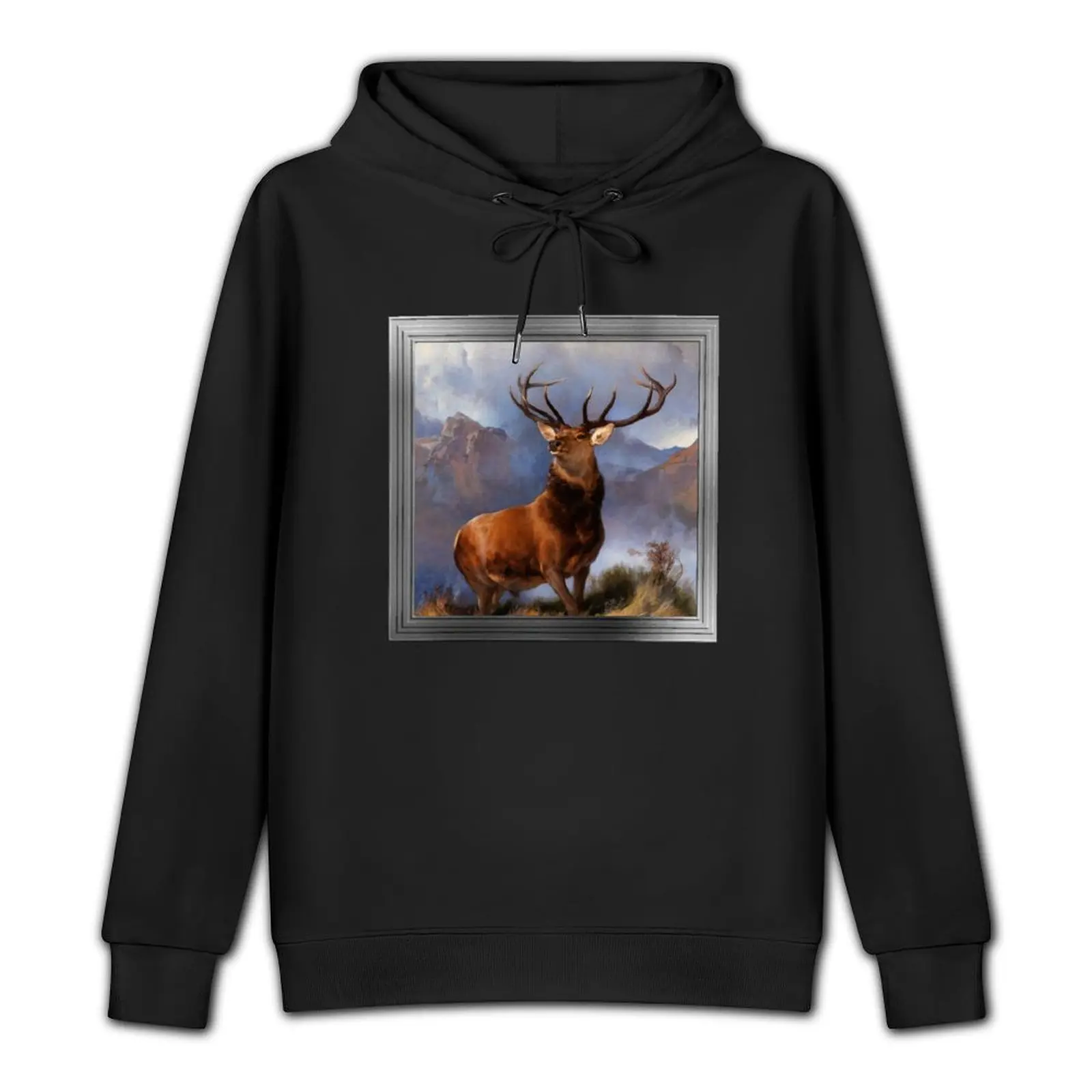 The Monarch of the Glen by Sir Edwin Henry Landseer Old Masters Classical Fine Art Reproduction Pullover Hoodie