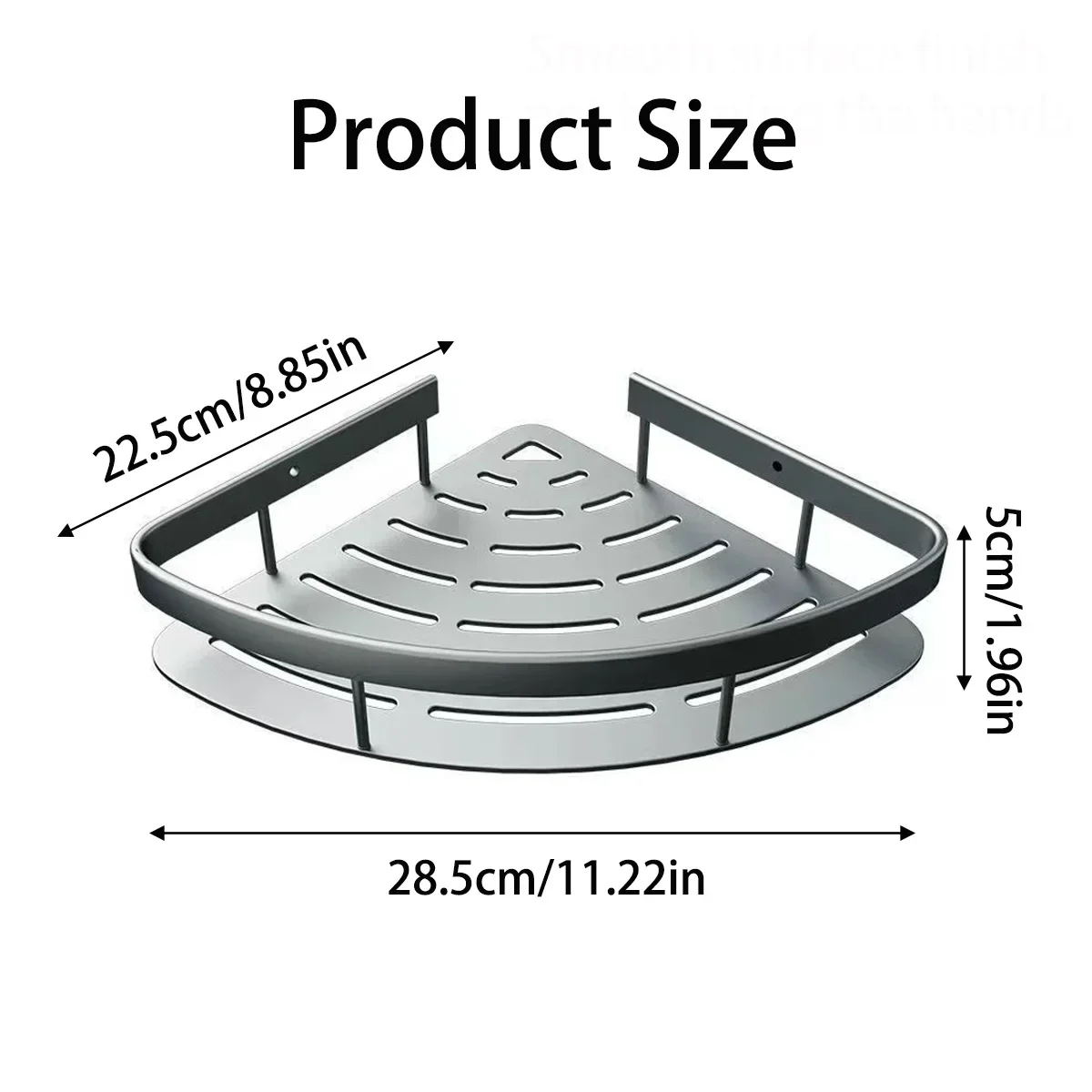 Cesta triangular para banheiro, ventosa, espaço de parede, chuveiro de alumínio, prateleira de canto triangular não perfurada