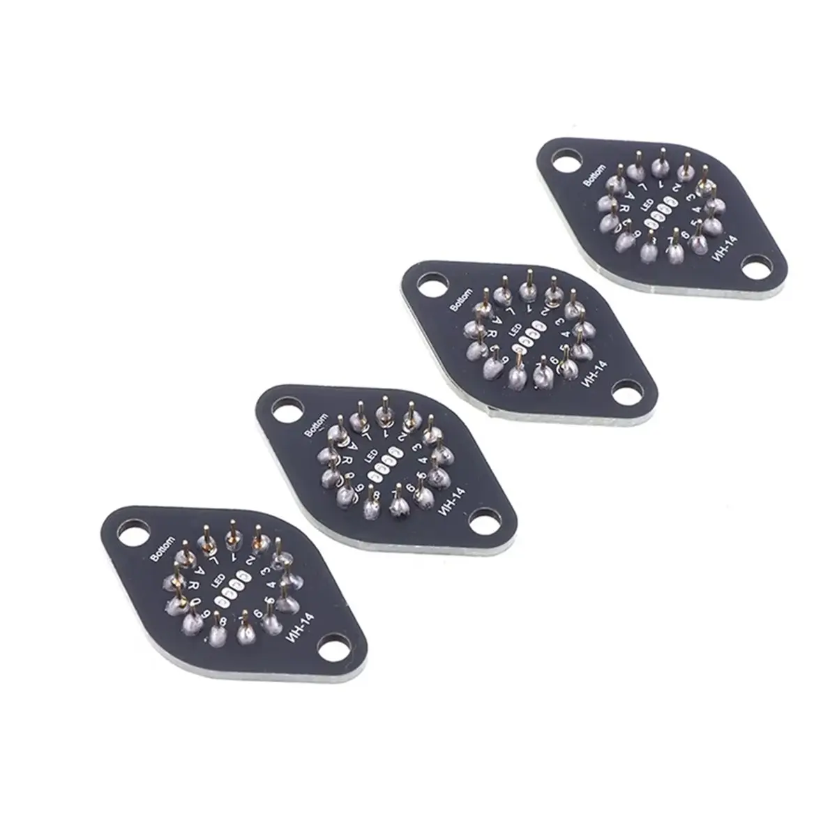 update. 4PCS in-14 Nixie Tube Socket - PCB Mount Holder Plug for IN14 Glow Clock & Retro Electronics