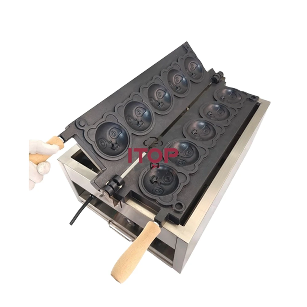 

Waffle Taiyaki Baking Oven Commercial Bear Shape Waffle Making Ice Cream Cone Waffle