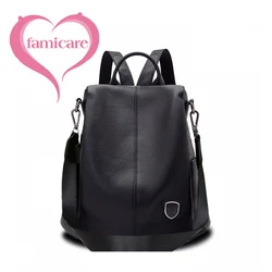 Women Leather Backpack Cowhide Genuine Leather Knapsack Colleague Girls Student School Bag  Lady Travel Packsack Shoulder Bags