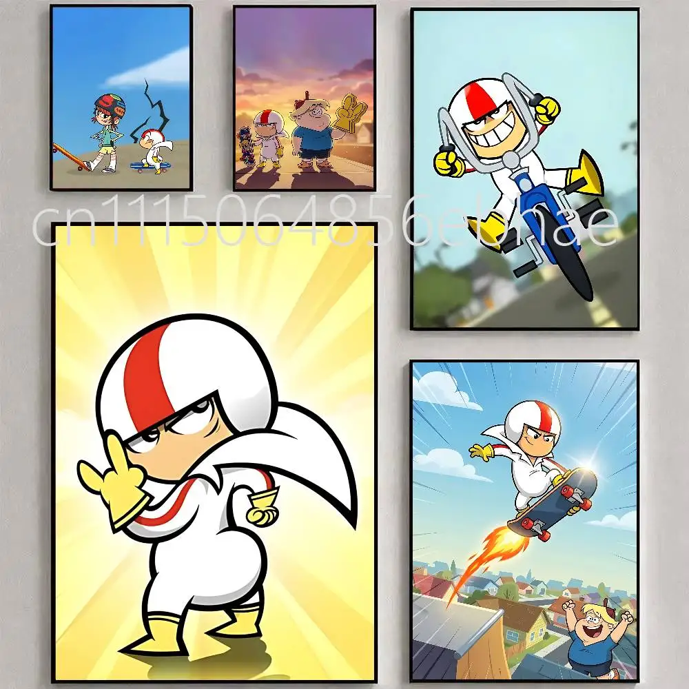 E-Extreme challenges Kick Buttowski Poster Classic poster and wall art prints are suitable for living bedroom and home