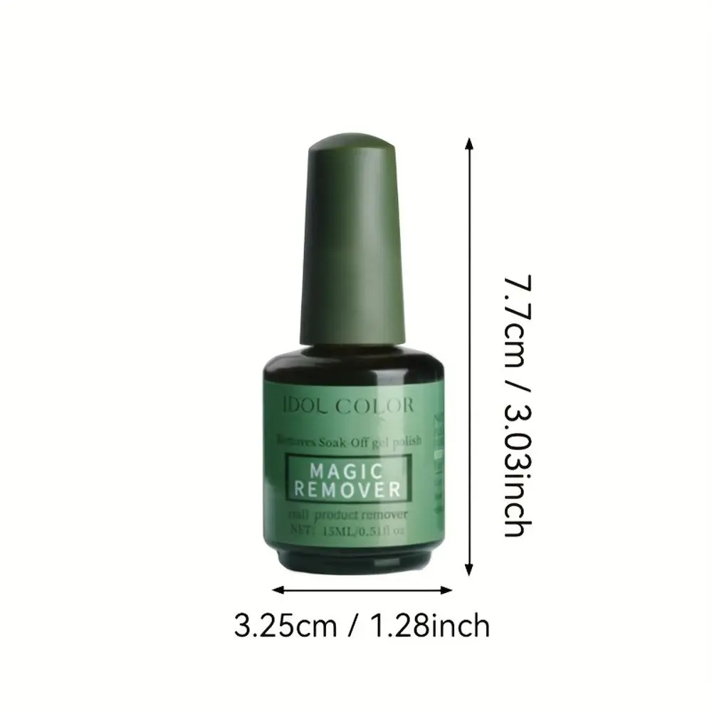 Conjunto de 3 peças de removedor de esmalte em gel, remove rapidamente e facilmente esmalte em gel dentro de 2-3 minutos, remoção rápida de cola para unhas mágica