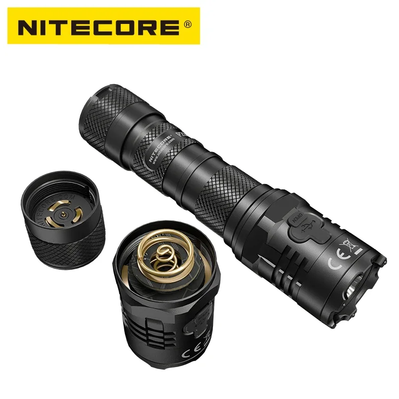 NITECORE-linterna táctica LED P20iX, luz recargable de USB-C de 4000 lúmenes con batería de 21700, para autodefensa y Camping