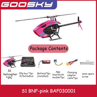 Rc Helicopter Plane Remote Control Aircraft Airplane Men's Children's Toy Radio Flying Wireless Professional Goosky S1 BNF Heli