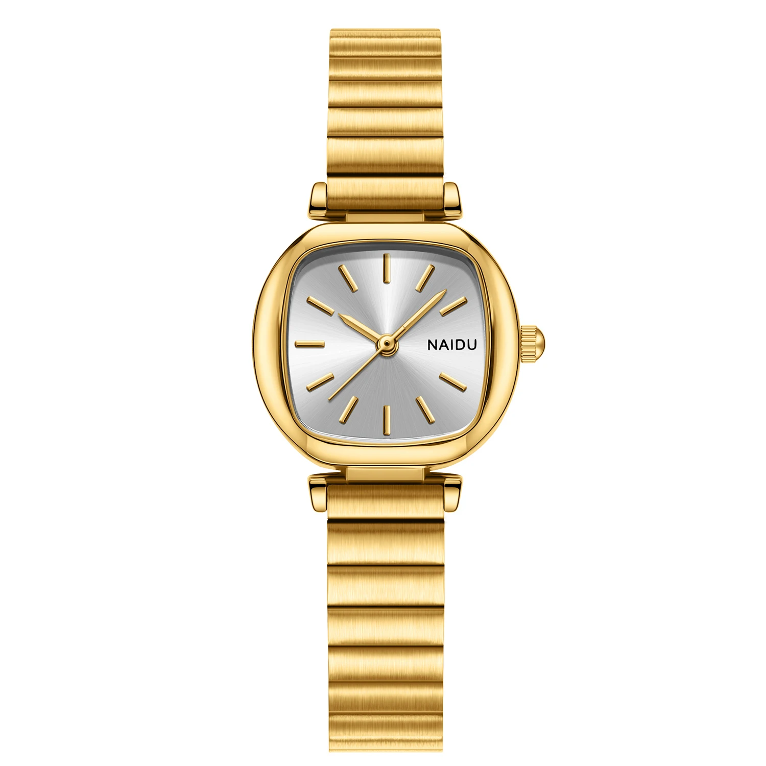 Ladies Stainless Steel Strap Literary and Versatile Retro Quartz Watch