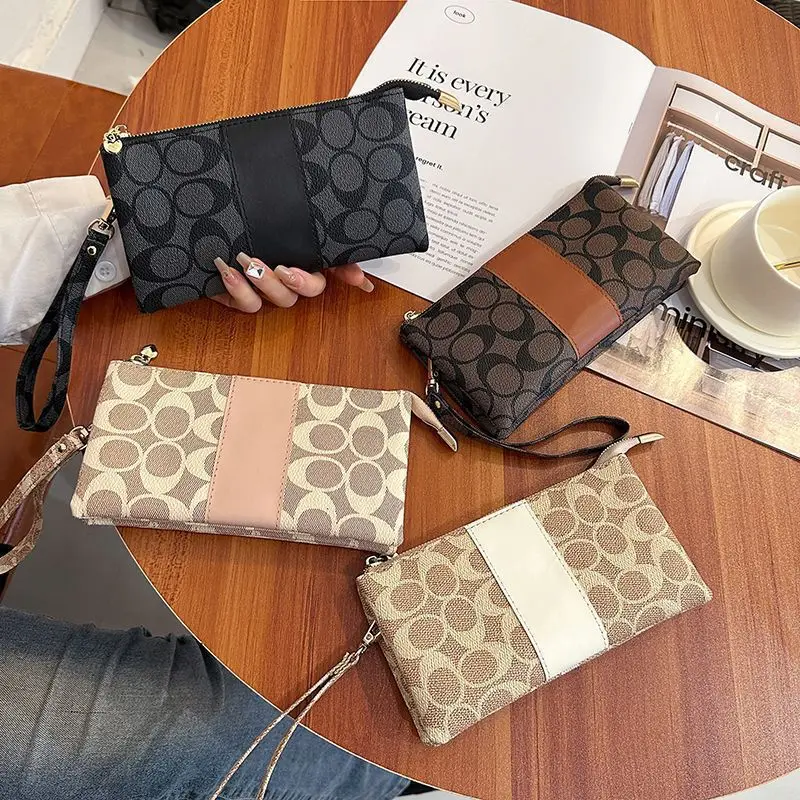 Sac à main pour téléphone portable en cuir souple imprimé, nouveau sac mini léger et tendance pour femmes, porte-monnaie multifonctionnel