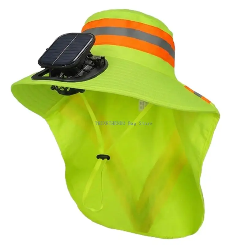 340D High Visibility Cooling Headgear With Solar Technology For Street Cleaners