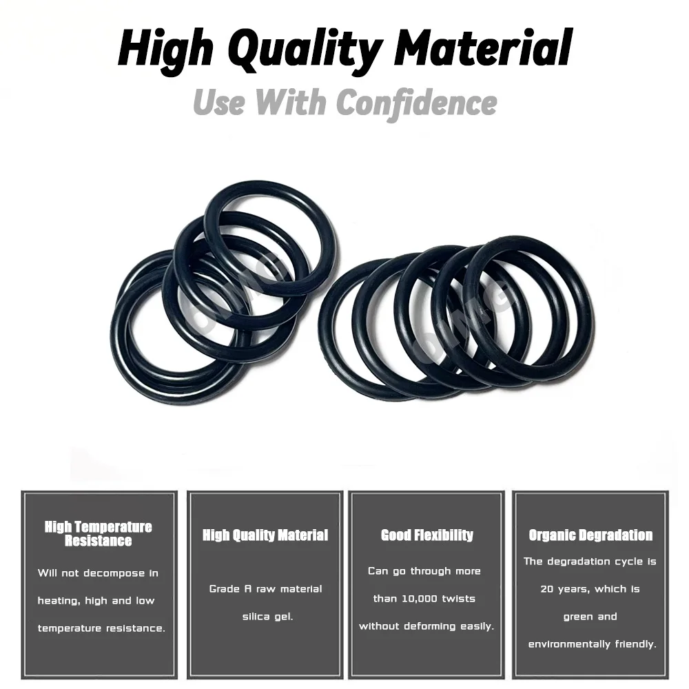 Nitrile Rubber O Rings Set NBR Washer Gasket for Plumbing Automotive and Faucet Repair Elastic Band Waterproof O-ring 175+200pcs