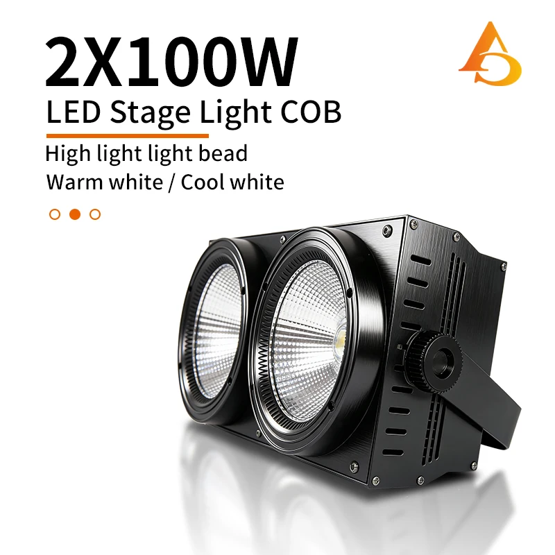 

Светодиодный прожектор AICPOSE LED 2 eyes 2x100W Blinder Light DMX для сценического освещения, клубных шоу, ночных дискотек, DJ-выступлений.